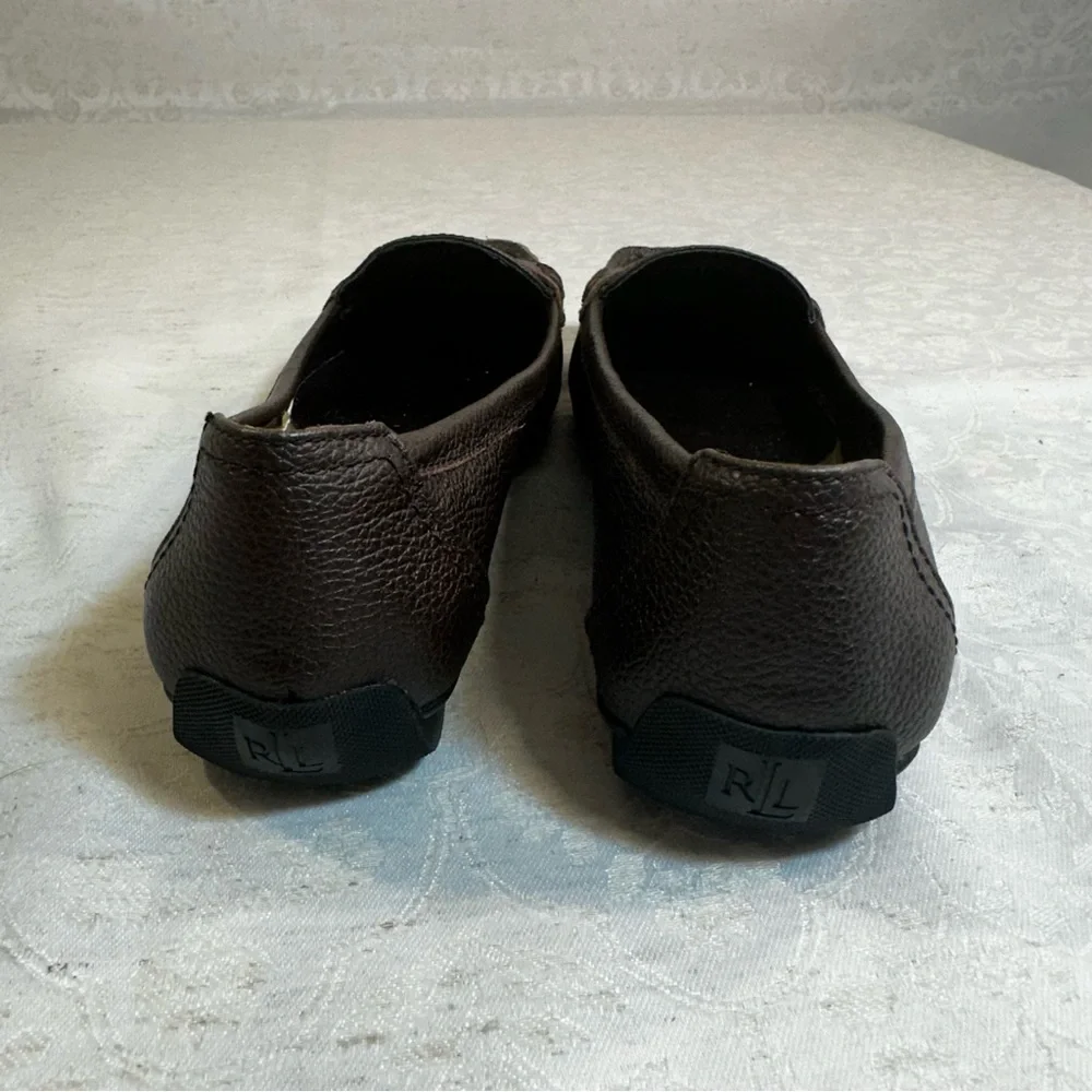 Lauren Ralph Lauren Dark Brown Leather Loafers